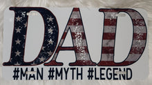 Load image into Gallery viewer, DAD #Man #Myth #Legend License Plate