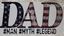 Load image into Gallery viewer, DAD #Man #Myth #Legend License Plate