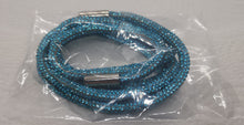 Load image into Gallery viewer, SW Teal Rhinestone Hoodie String