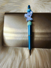 Load image into Gallery viewer, Blue Koala Beaded Retractable Pen
