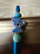 Load image into Gallery viewer, Blue Koala Beaded Retractable Pen