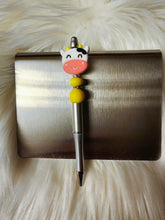 Load image into Gallery viewer, Happy Cow Beaded Retractable Pen