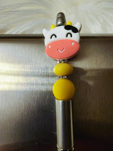 Load image into Gallery viewer, Happy Cow Beaded Retractable Pen