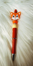 Load image into Gallery viewer, Cute Fox Beaded Retractable Pen