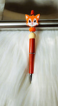 Load image into Gallery viewer, Cute Fox Beaded Retractable Pen