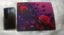 Load image into Gallery viewer, Red and Black Roses Mouse Pad 9.5 x 7.9"