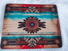 Load image into Gallery viewer, Watercolor Aztec Wood Design Mouse Pad 8.7 x 7"