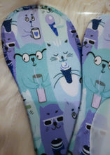 Load image into Gallery viewer, Cats and Coffee Handmade, Unisex No-Show Socks