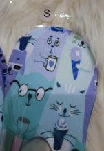 Load image into Gallery viewer, Cats and Coffee Handmade, Unisex No-Show Socks