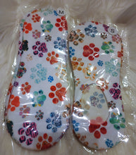 Load image into Gallery viewer, Multicolored Puppy Paw Handmade, Unisex No-Show Socks