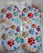 Load image into Gallery viewer, Multicolored Puppy Paw Handmade, Unisex No-Show Socks