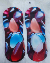 Load image into Gallery viewer, Multicolored 3D Smooth Stones Handmade Socks, Unisex No-Show