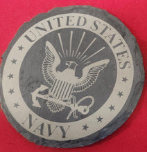 Load image into Gallery viewer, U.S. Navy Slate Coaster