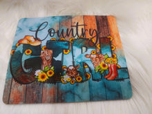 Load image into Gallery viewer, Country Girl Mouse Pad 8.7 x 7"