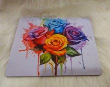 Load image into Gallery viewer, Multicolor Dripping Roses Mouse Pad 9.5 x 7.9" or 8.7 x 7"