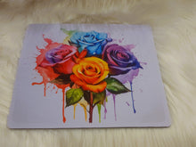 Load image into Gallery viewer, Multicolor Dripping Roses Mouse Pad 9.5 x 7.9" or 8.7 x 7"