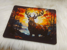 Load image into Gallery viewer, Watercolor Buck Near a Stream at Sunset Design Mouse Pad 9.5 x 7.9"