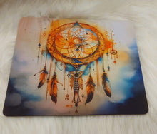 Load image into Gallery viewer, Watercolor Orange Dream Catcher Mouse Pad 9.5 x 7.9"