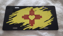 Load image into Gallery viewer, New Mexico Zia Symbol with a Heart Center License Plate