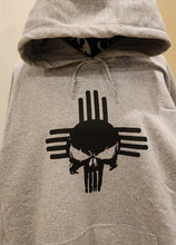 Load image into Gallery viewer, New Mexico Zia with Punisher Center Hoodie