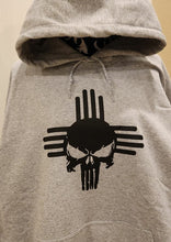 Load image into Gallery viewer, New Mexico Zia with Punisher Center Hoodie