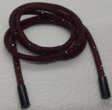 Load image into Gallery viewer, Blood Red Rhinestone Hoodie String
