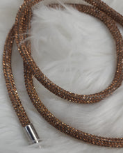 Load image into Gallery viewer, Copperhead Brown Rhinestone Hoodie String