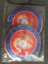 Load image into Gallery viewer, United States Marine Corp Neoprene Car Coasters