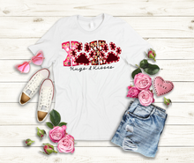 Load image into Gallery viewer, XOXO - Hugs and Kiss with Paw Prints Tee