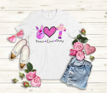 Load image into Gallery viewer, Peace Love & Pray T-shirt