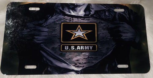 United States Army Superhero License Plate
