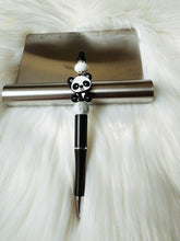 Load image into Gallery viewer, Smiling Panda Bear Beaded Retractable Pen
