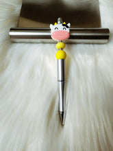 Load image into Gallery viewer, Happy Cow Beaded Retractable Pen
