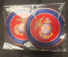 Load image into Gallery viewer, United States Marine Corp Neoprene Car Coasters
