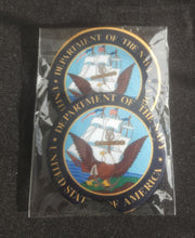 Load image into Gallery viewer, United States Department of the Navy Neoprene Car Coasters
