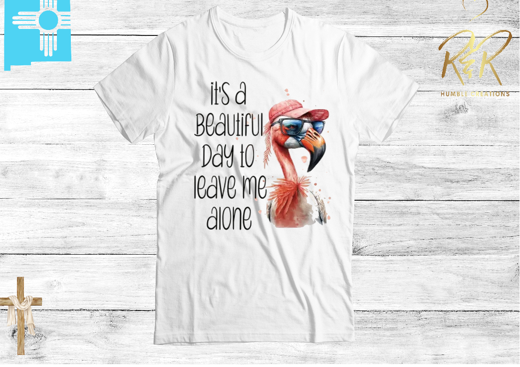 It is a Beautiful Day to Leave Me Alone - Short Sleeve Tee-Shirt