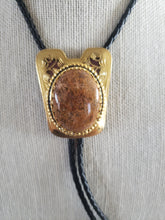 Load image into Gallery viewer, Golden Chrysanthemum Stone  Cab Insert Bolo
